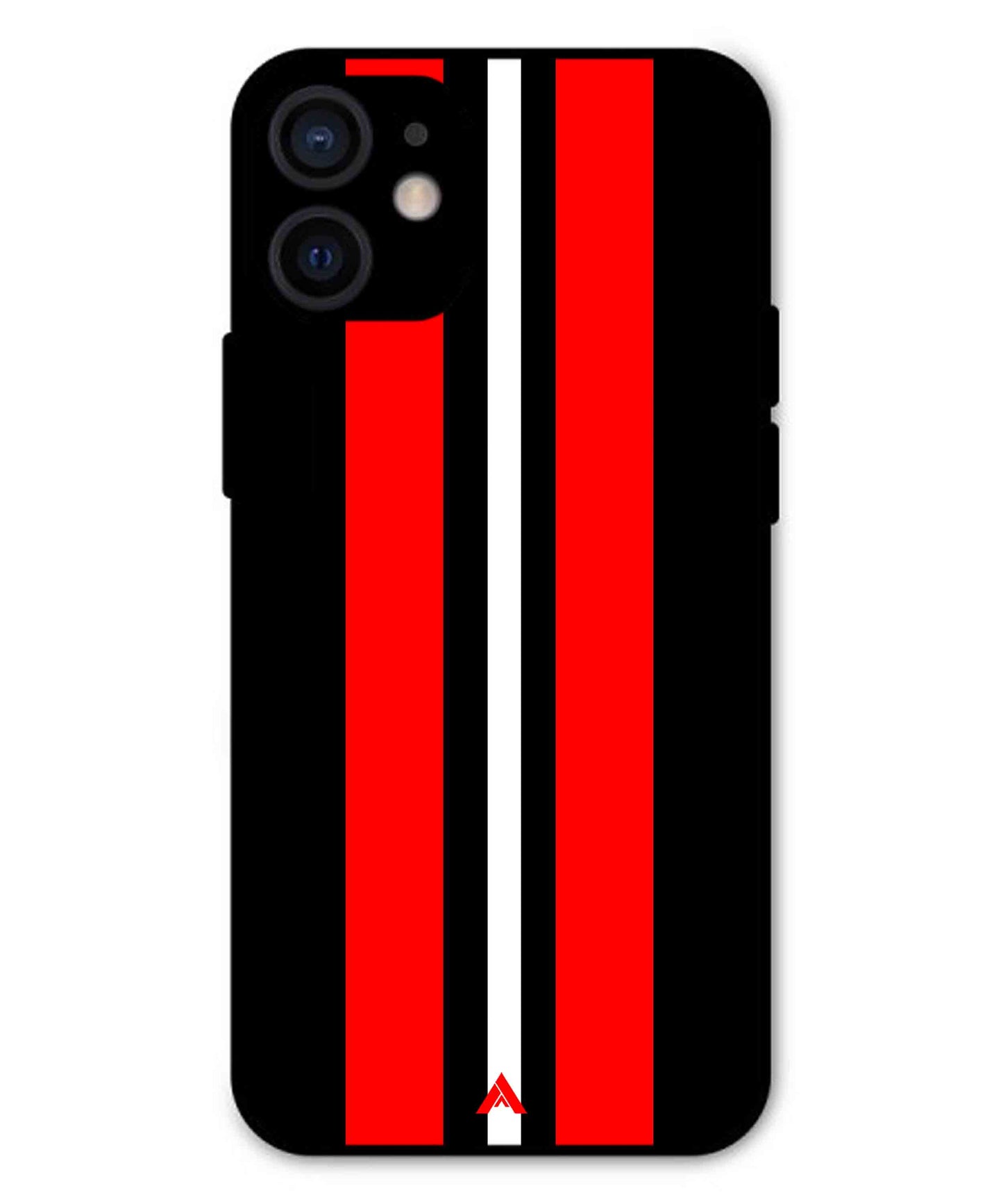 Stripe Pattern 8 Metal Back Cover Phone Case for iPhone 13 Mini