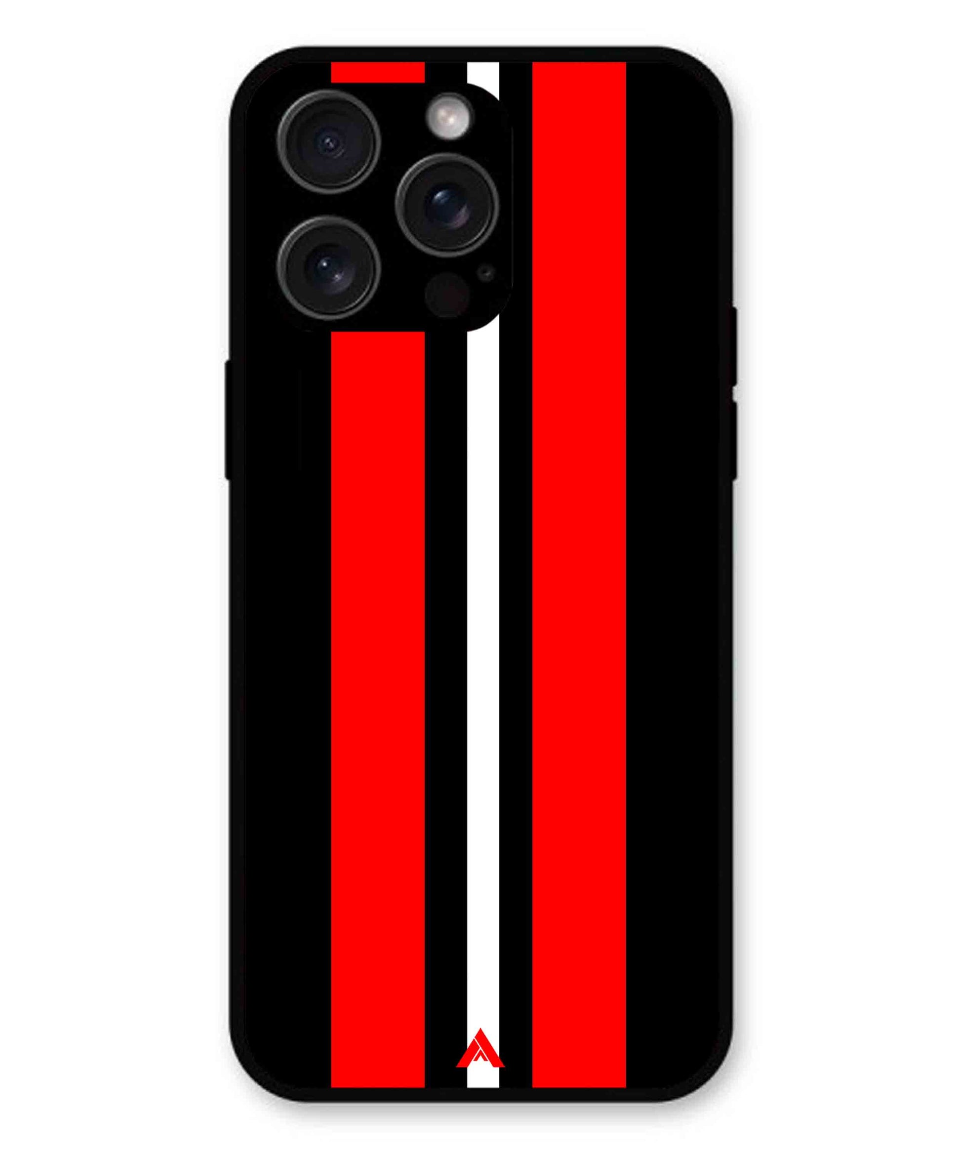 Stripe Pattern 8 Metal Back Cover Phone Case for iPhone 14 Pro Max