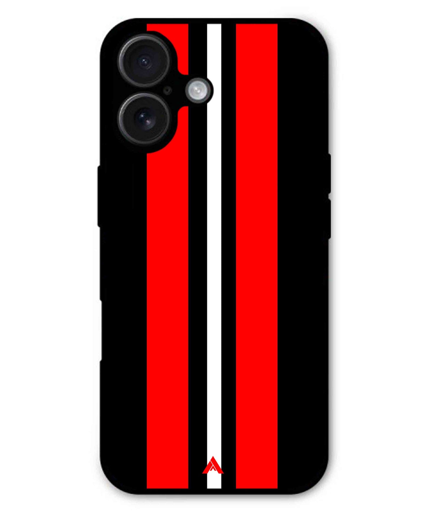 Stripe Pattern 8 Metal Back Cover Phone Case for iPhone 16 Plus