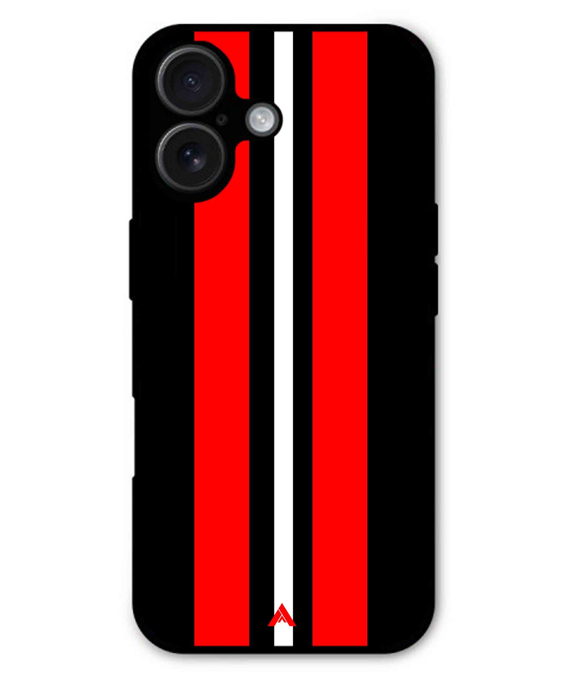 Stripe Pattern 8 Metal Back Cover Phone Case for iPhone 16 Plus