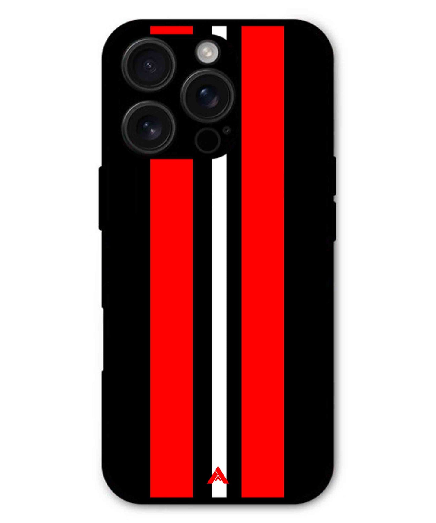 Stripe Pattern 8 Metal Back Cover Phone Case for iPhone 16 Pro