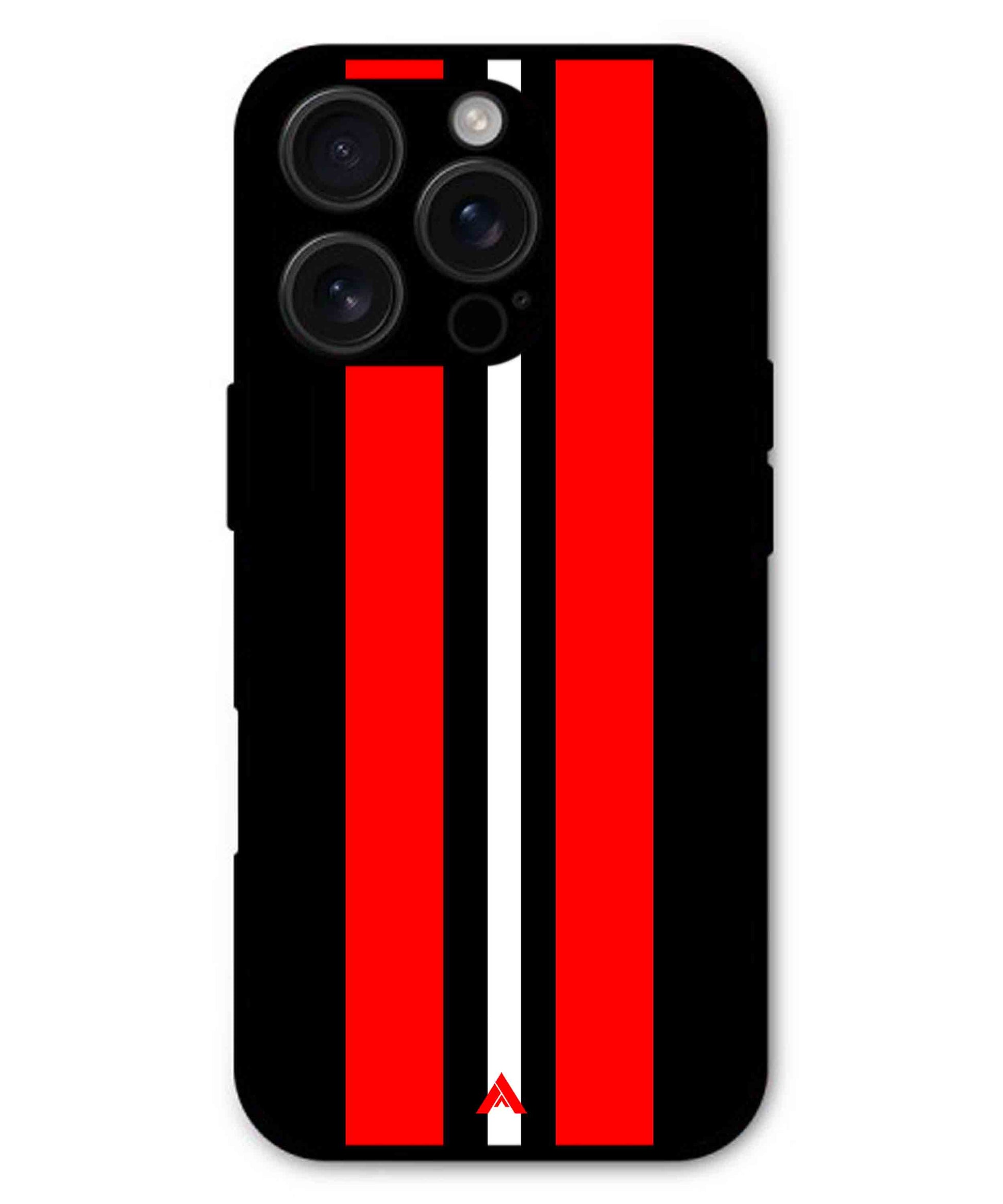 Stripe Pattern 8 Metal Back Cover Phone Case for iPhone 16 Pro