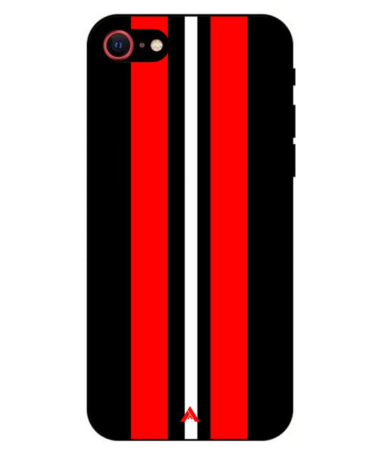 Stripe Pattern 8 Metal Back Cover Phone Case for iPhone 7