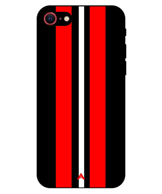Stripe Pattern 8 Metal Back Cover Phone Case for iPhone 8