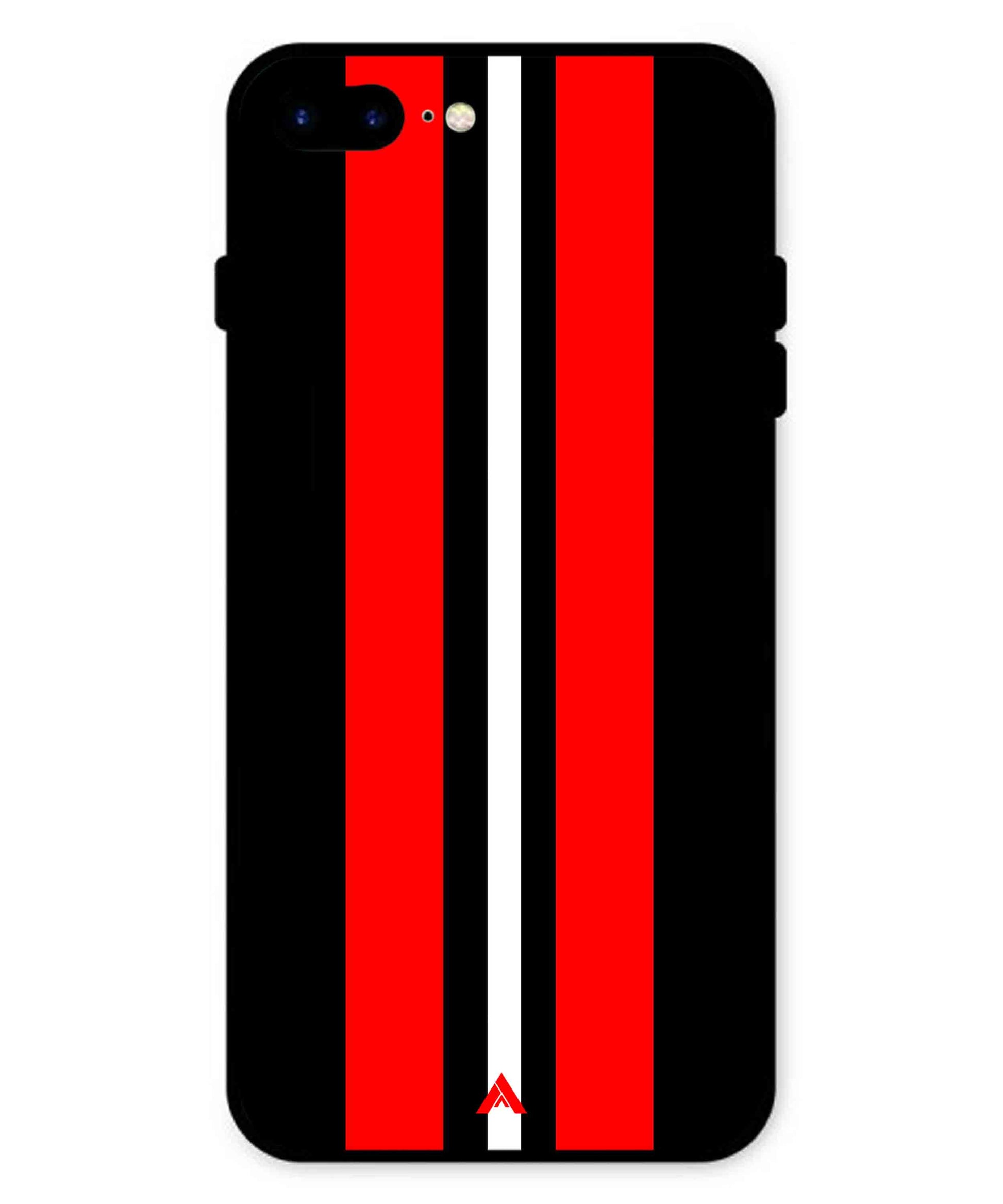 Stripe Pattern 8 Metal Back Cover Phone Case for iPhone 8 Plus
