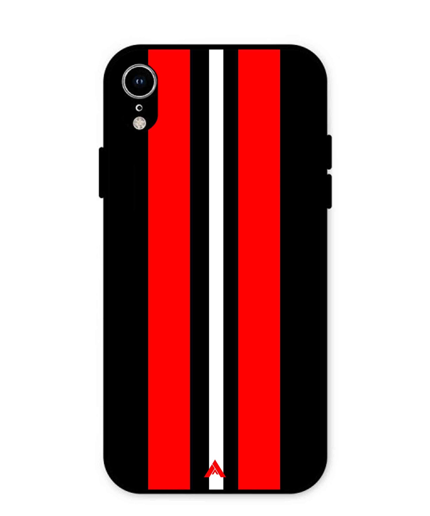 Stripe Pattern 8 Metal Back Cover Phone Case for iPhone Xr