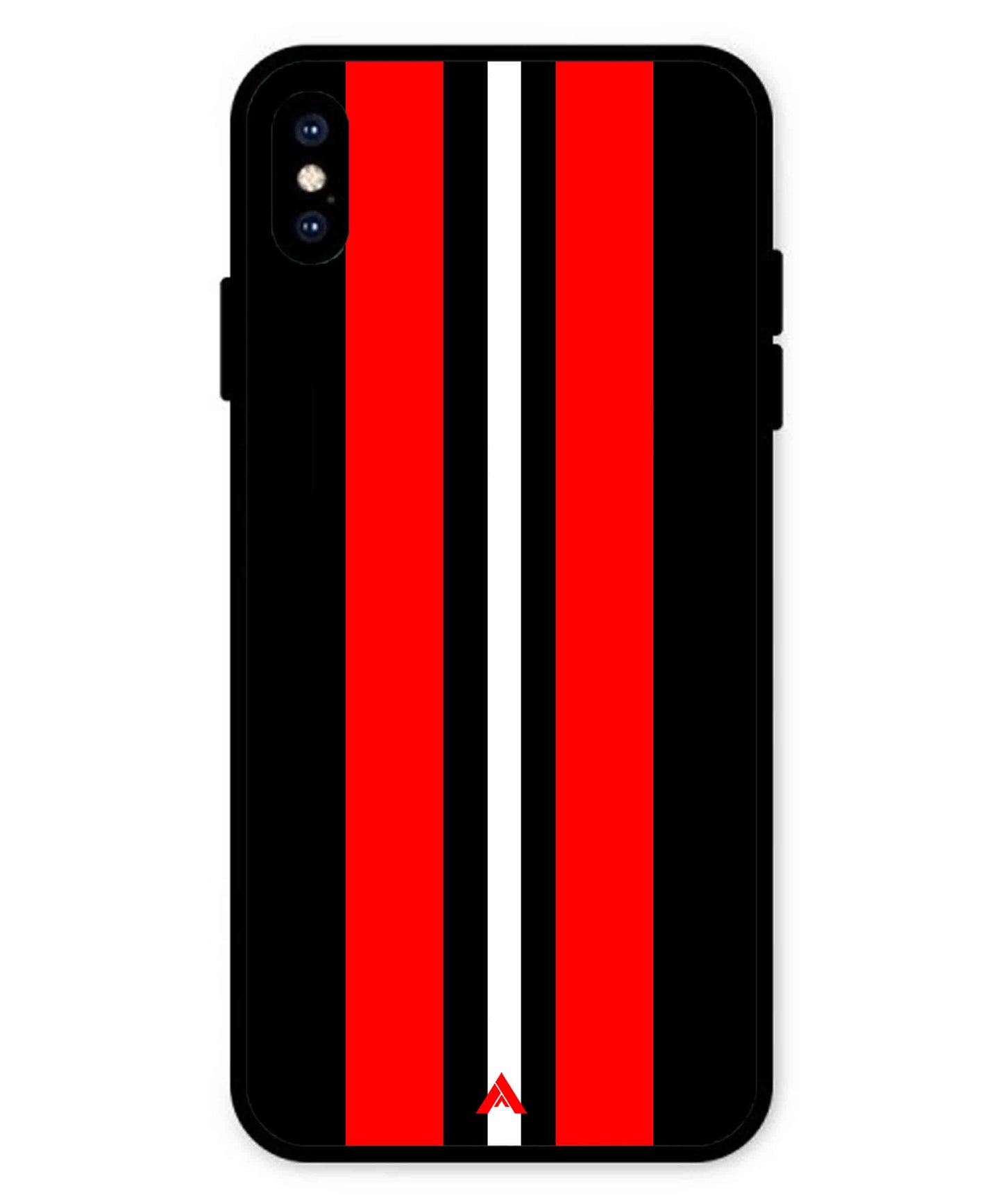 Stripe Pattern 8 Metal Back Cover Phone Case for iPhone Xs Max