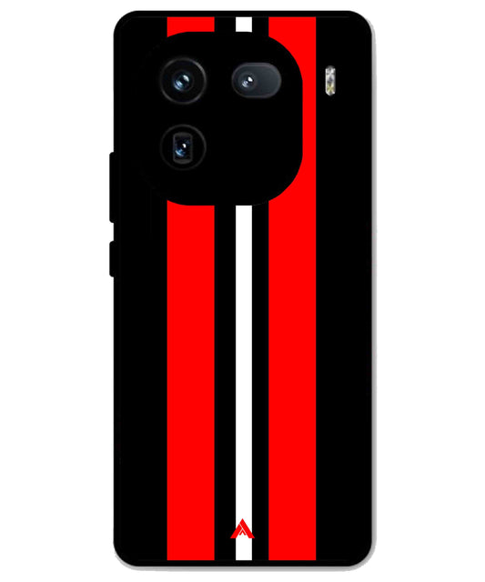 Stripe Pattern 8 Metal Back Cover Phone Case for iQOO 12
