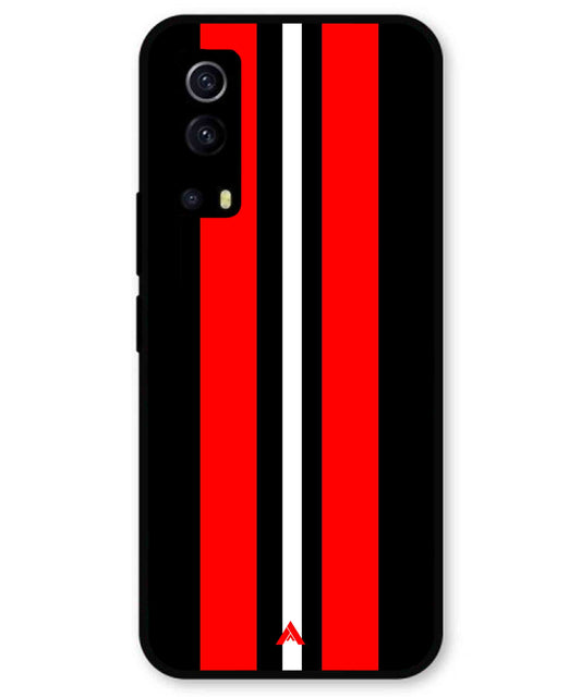 Stripe Pattern 8 Metal Back Cover Phone Case for iQOO Z3