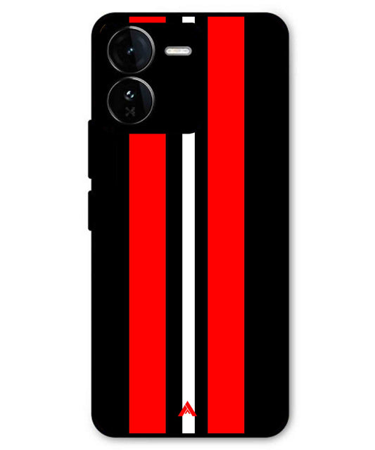 Stripe Pattern 8 Metal Back Cover Phone Case for iQOO Z9