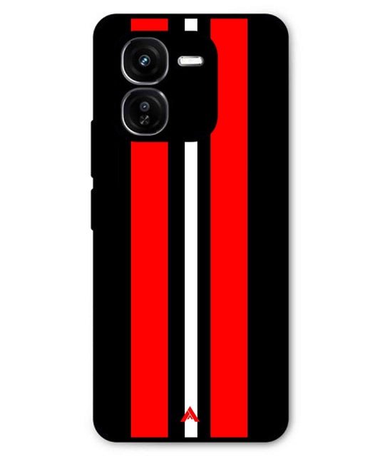 Stripe Pattern 8 Metal Back Cover Phone Case for iQOO Z9x