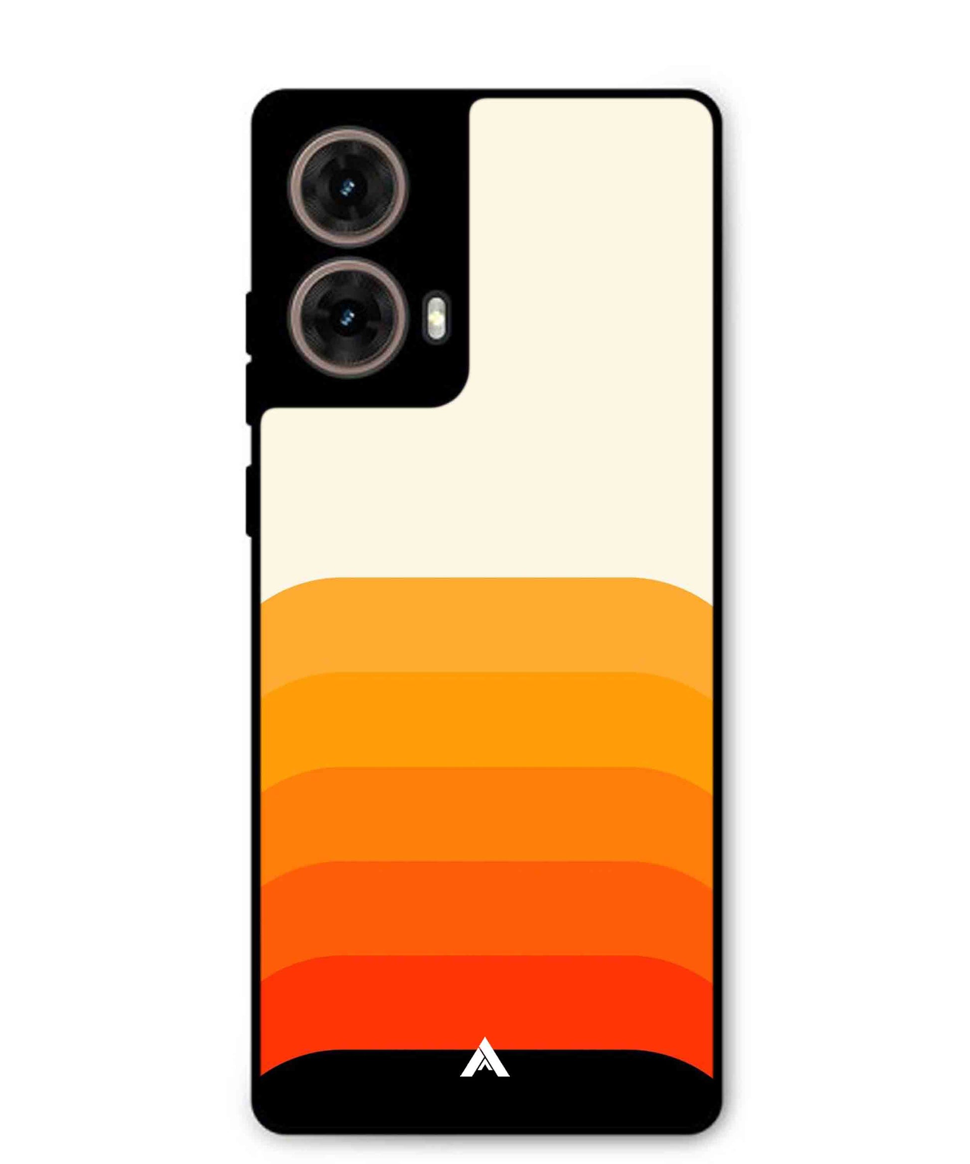 Stripe Pattern 9 Metal Back Cover Phone Case for Moto Edge 50 Fusion