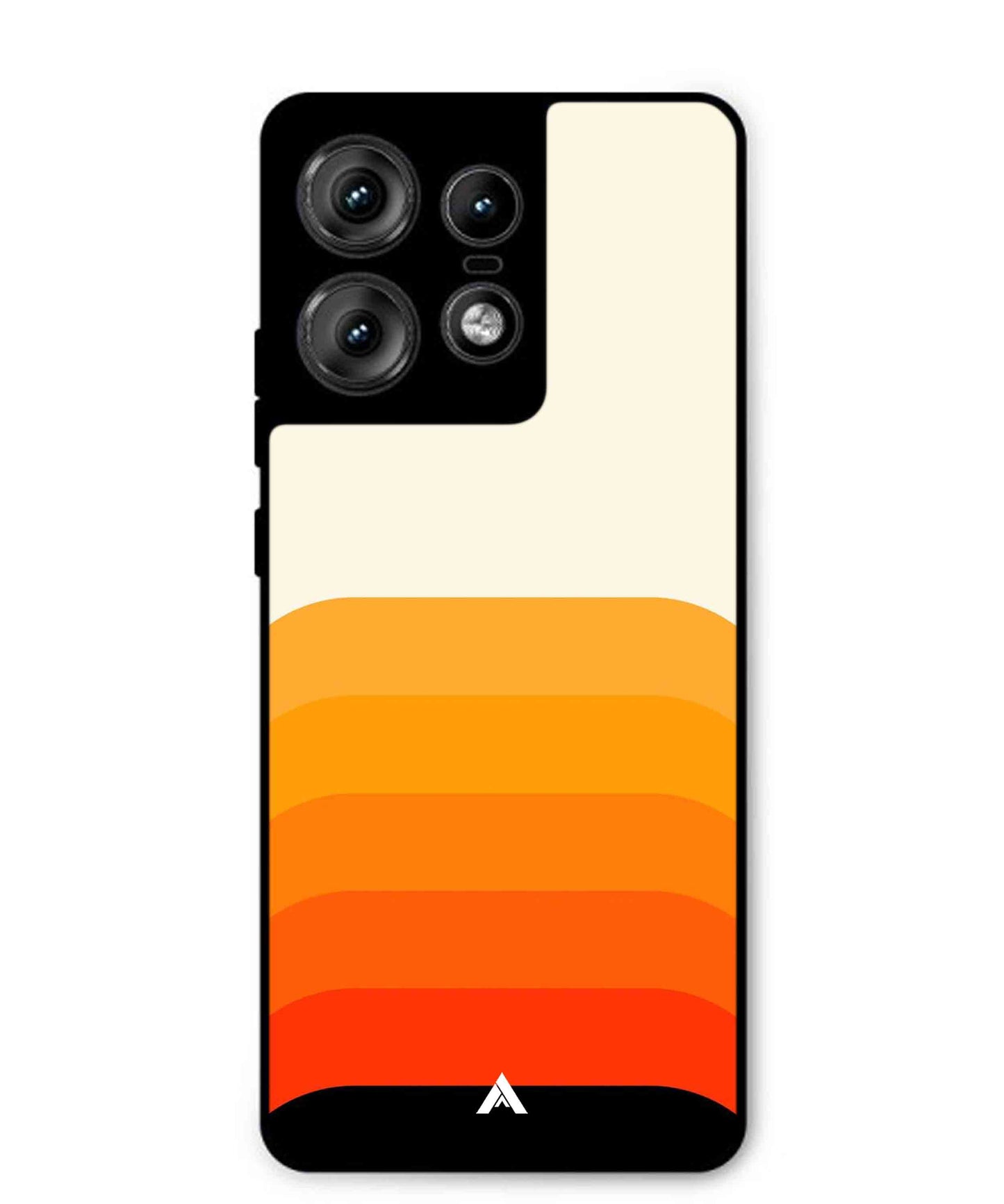 Stripe Pattern 9 Metal Back Cover Phone Case for Moto Edge 50 Pro