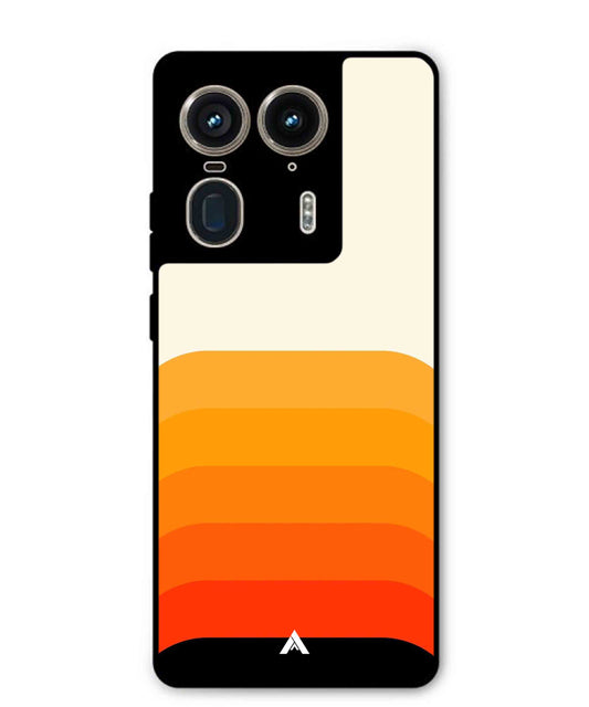 Stripe Pattern 9 Metal Back Cover Phone Case for Moto Edge 50 Ultra