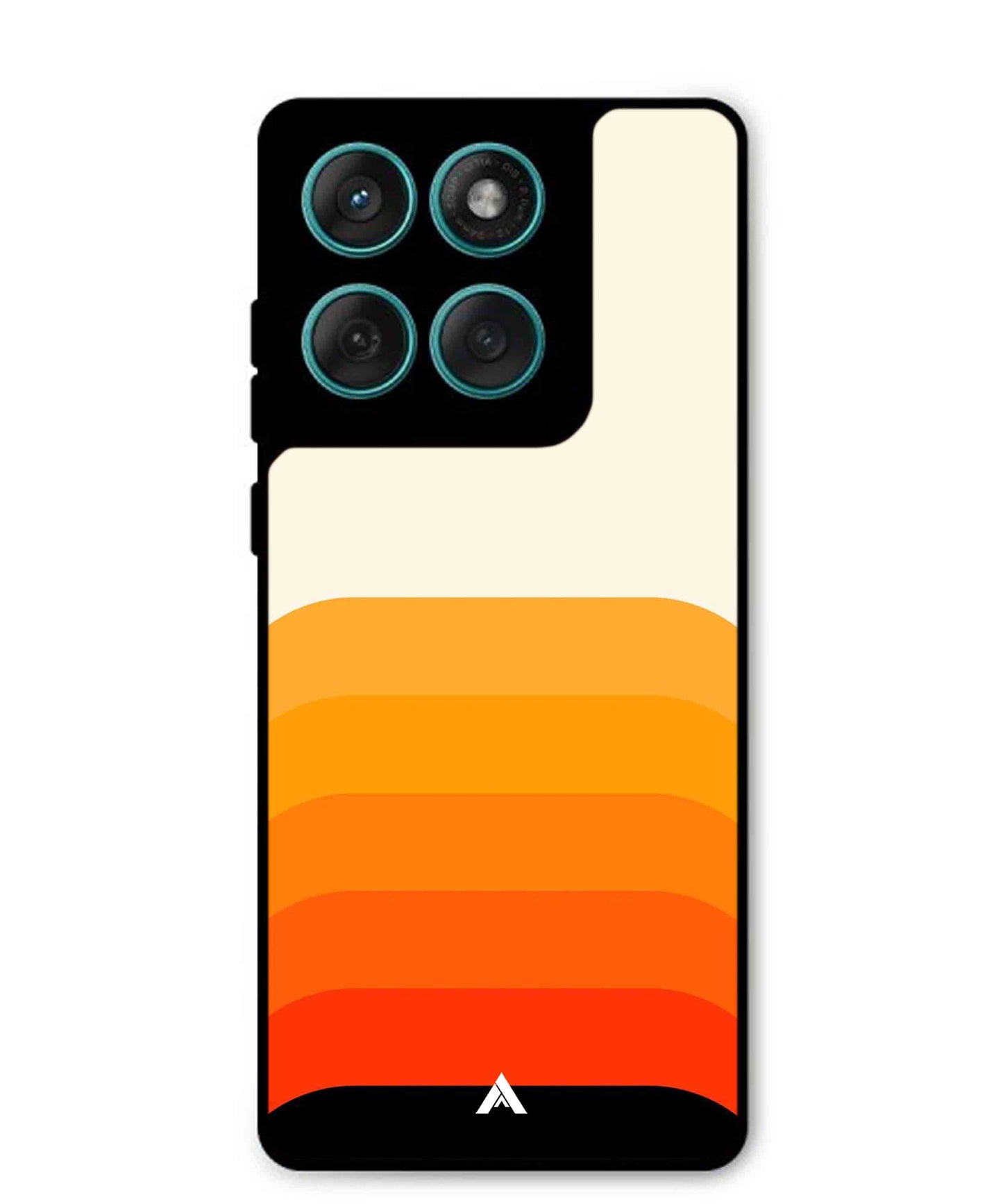 Stripe Pattern 9 Metal Back Cover Phone Case for Moto Edge 60 Fusion