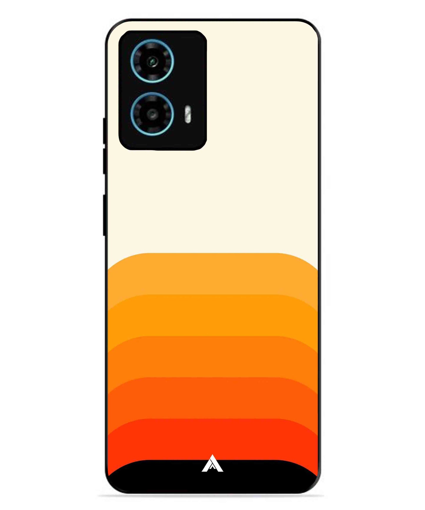 Stripe Pattern 9 Metal Back Cover Phone Case for Moto G34