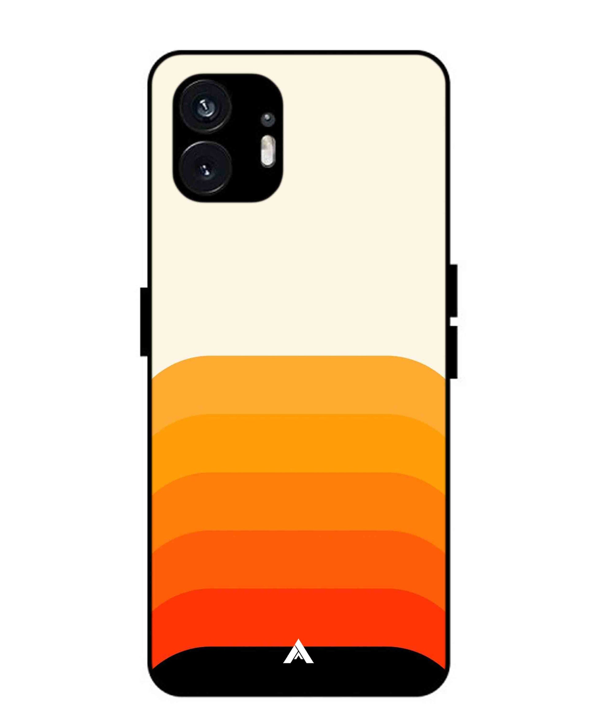 Stripe Pattern 9 Metal Back Cover Phone Case for Nothing Phone 2a Plus