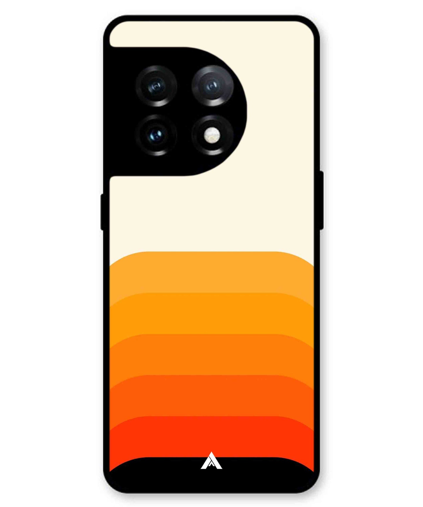 Stripe Pattern 9 Metal Back Cover Phone Case for Oneplus 11