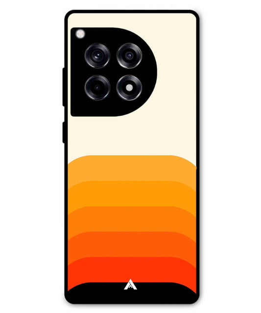 Stripe Pattern 9 Metal Back Cover Phone Case for Oneplus 12R