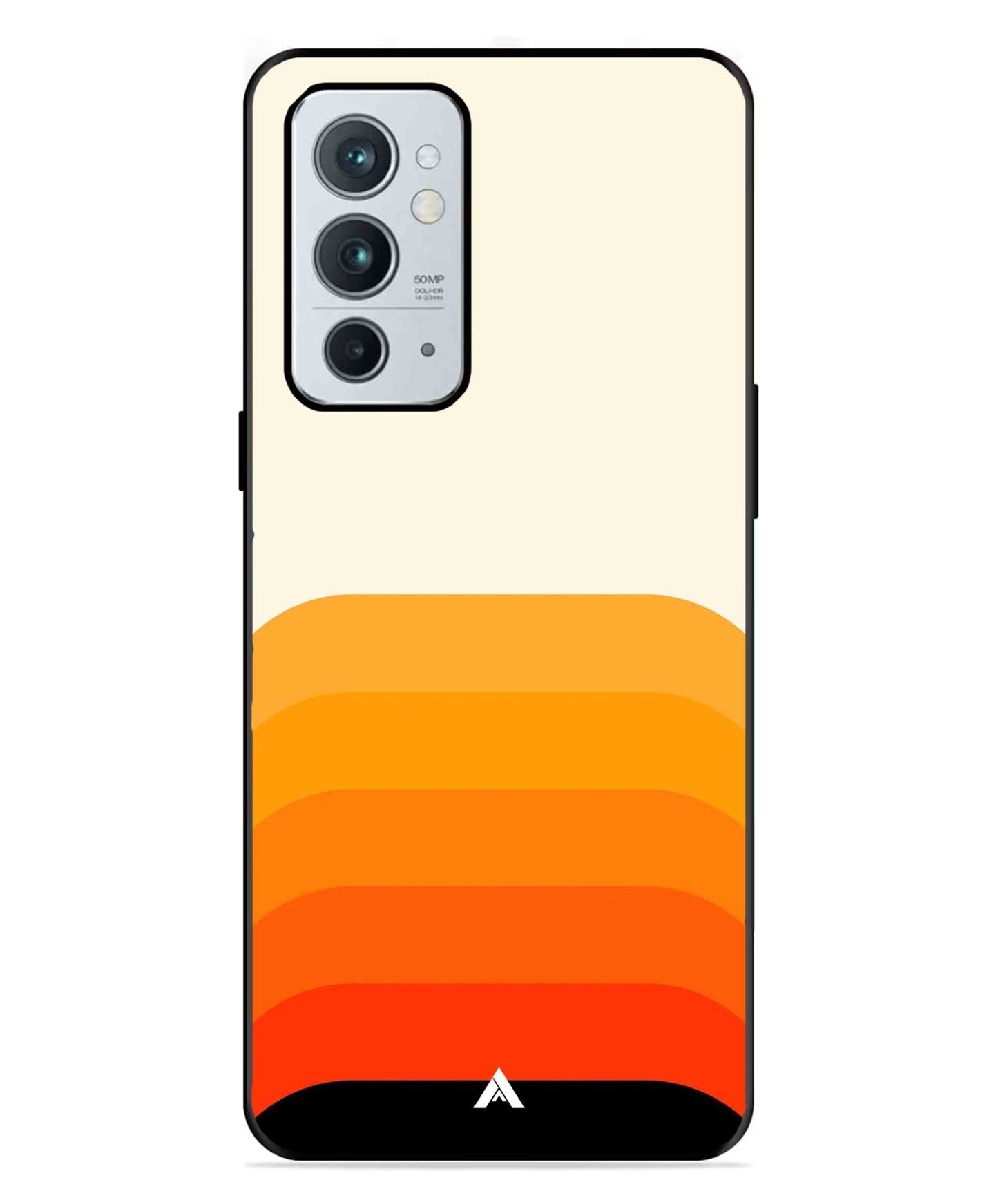Stripe Pattern 9 Metal Back Cover Phone Case for Oneplus 9RT