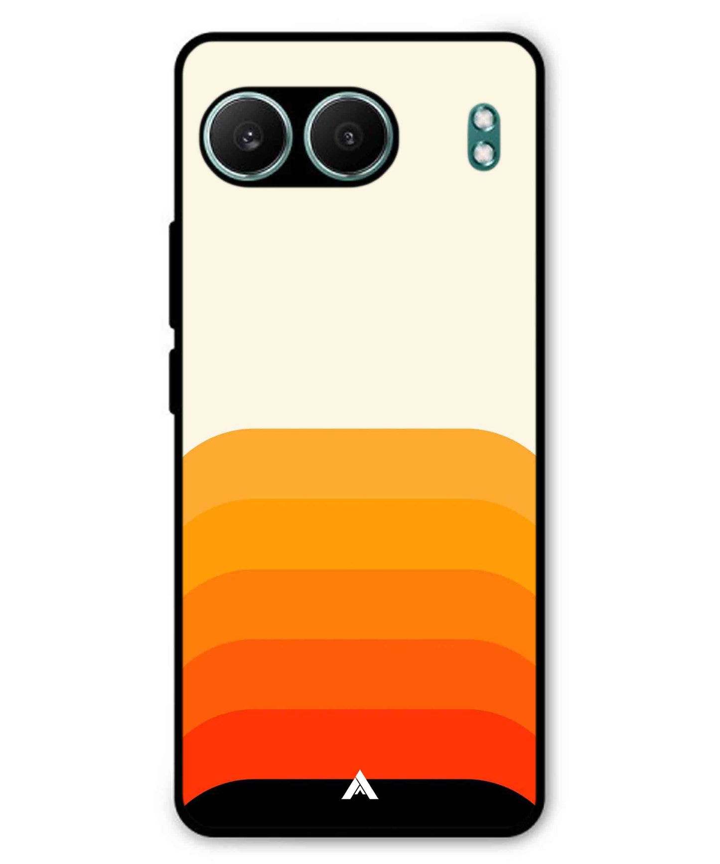Stripe Pattern 9 Metal Back Cover Phone Case for Oneplus Nord 4