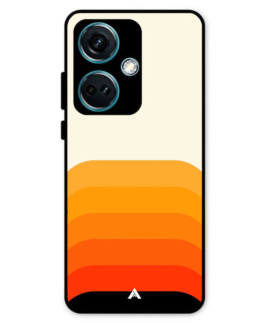 Stripe Pattern 9 Metal Back Cover Phone Case for Oneplus Nord CE 3