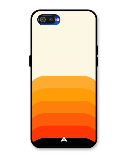 Stripe Pattern 9 Metal Back Cover Phone Case for Oppo A1K