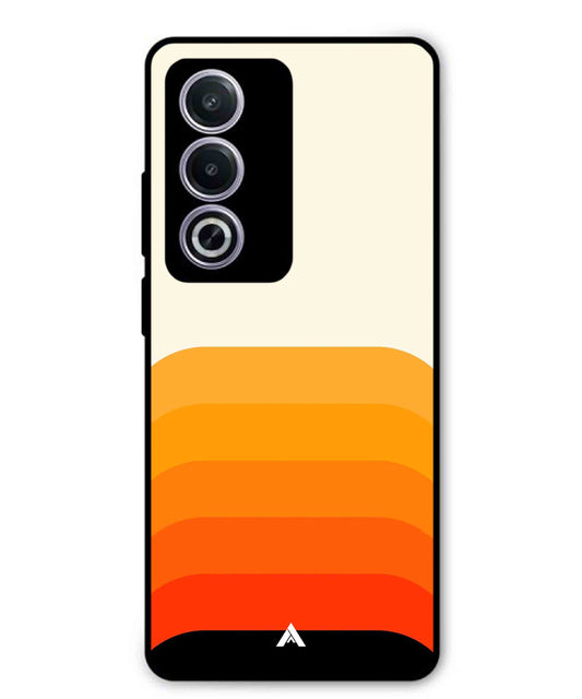 Stripe Pattern 9 Metal Back Cover Phone Case for Oppo A3 Pro