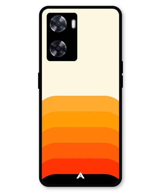 Stripe Pattern 9 Metal Back Cover Phone Case for Oppo A77