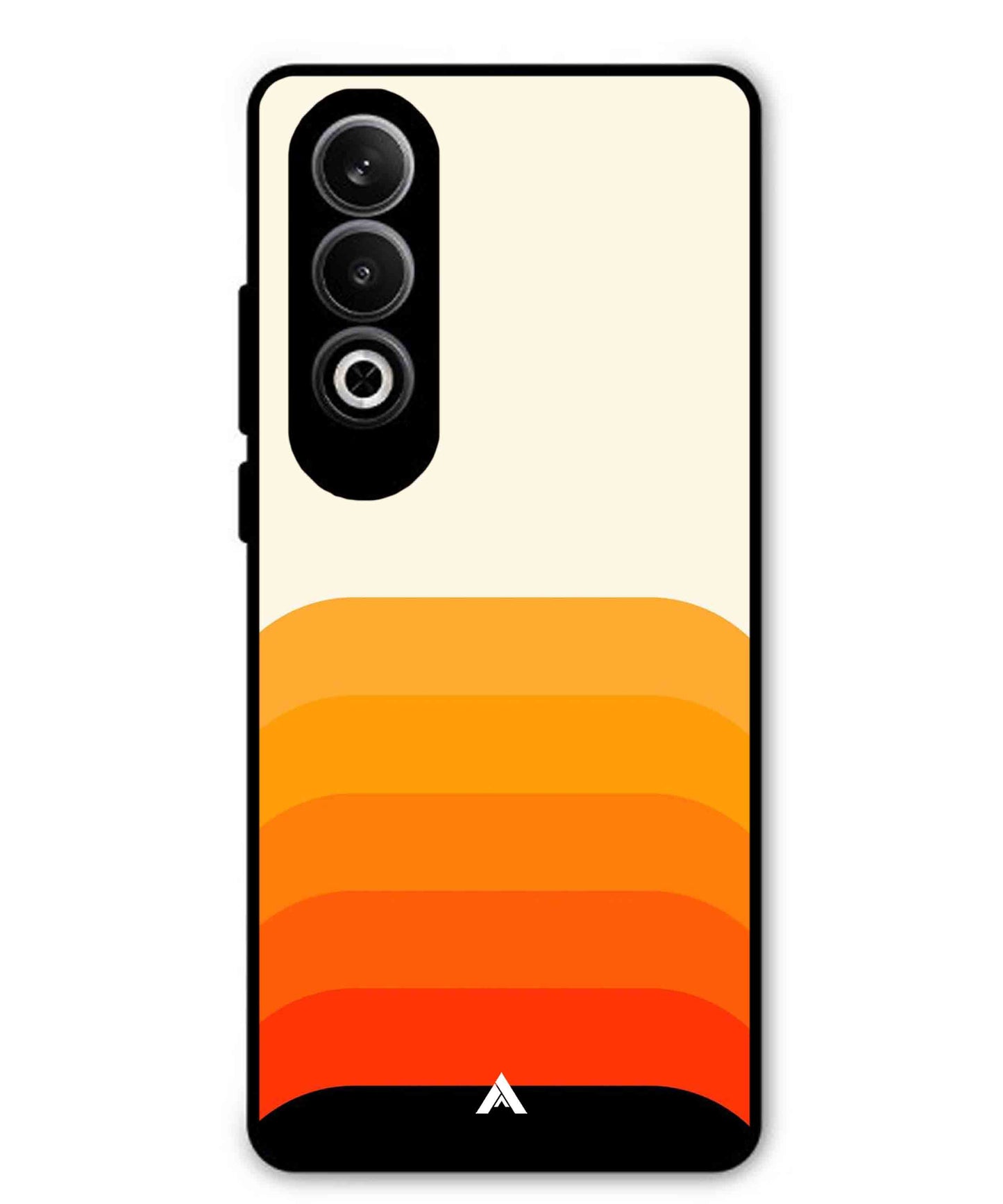 Stripe Pattern 9 Metal Back Cover Phone Case for Oppo K12