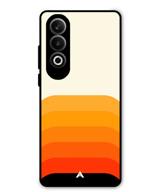 Stripe Pattern 9 Metal Back Cover Phone Case for Oppo K12