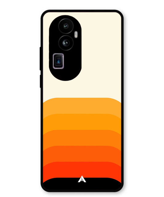 Stripe Pattern 9 Metal Back Cover Phone Case for Oppo Reno 10 Pro Plus