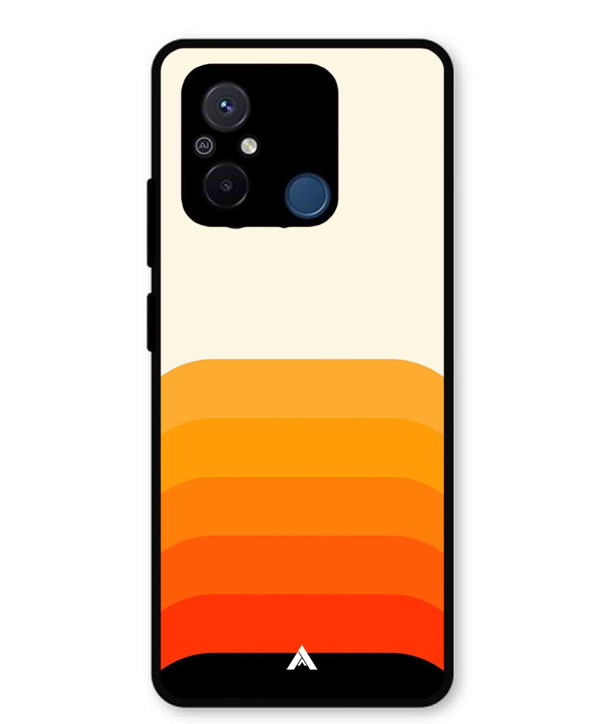 Stripe Pattern 9 Metal Back Cover Phone Case for Poco C55