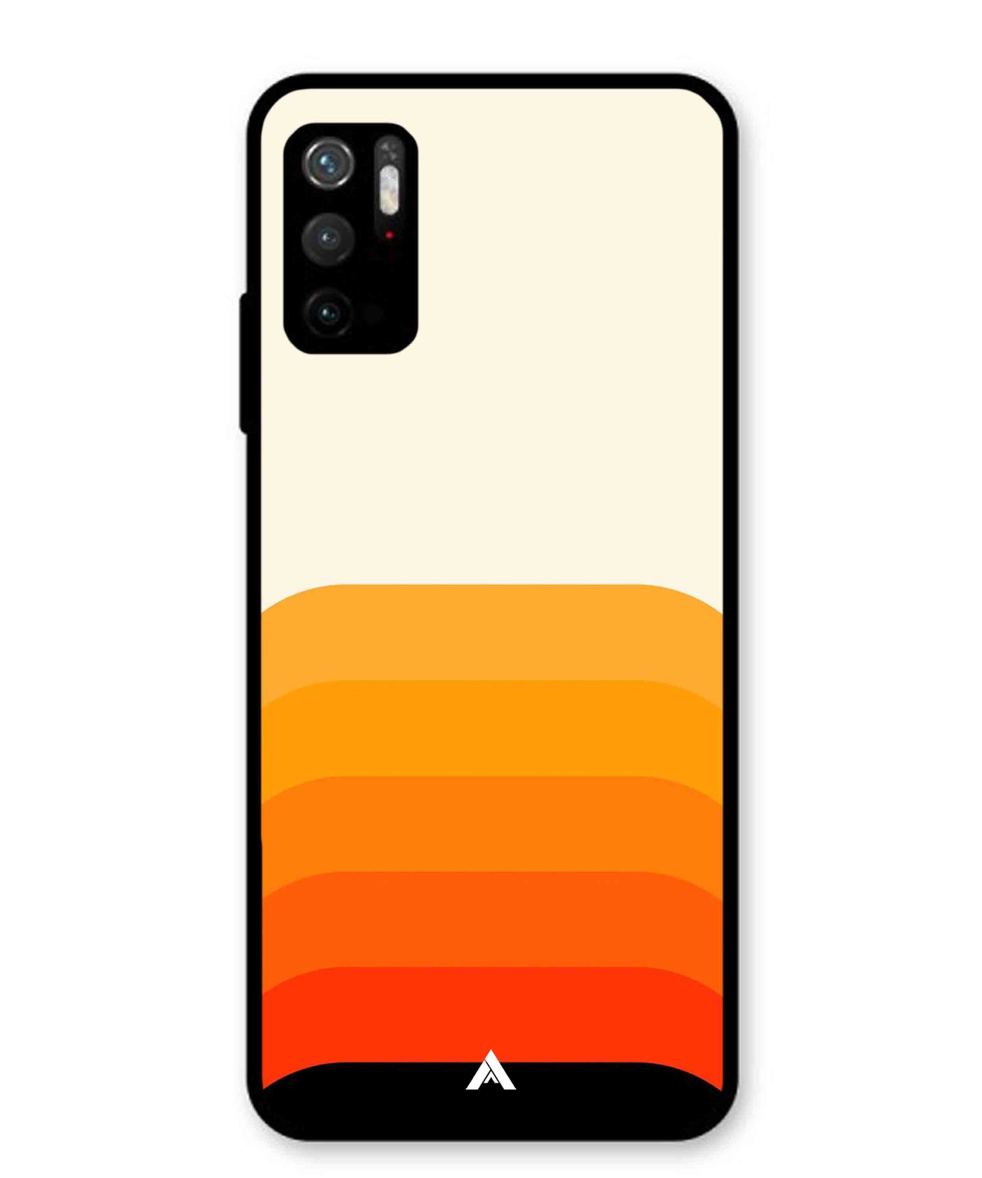 Stripe Pattern 9 Metal Back Cover Phone Case for Poco M3 Pro