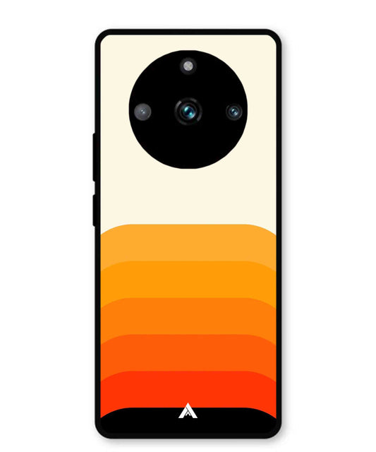 Stripe Pattern 9 Metal Back Cover Phone Case for Realme 11 Pro