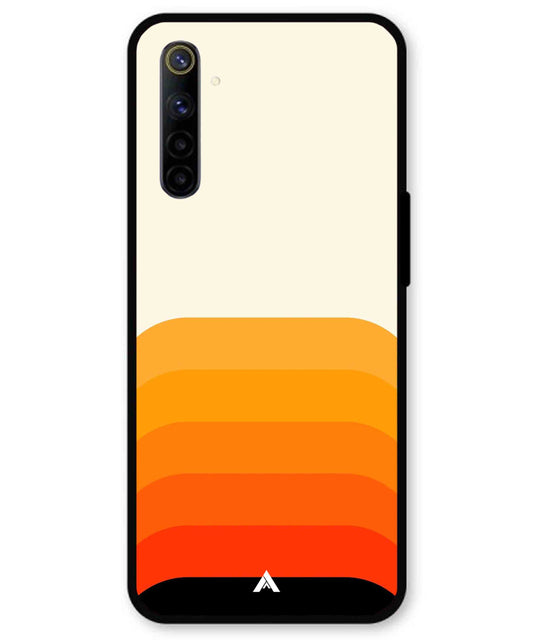Stripe Pattern 9 Metal Back Cover Phone Case for Realme 6i