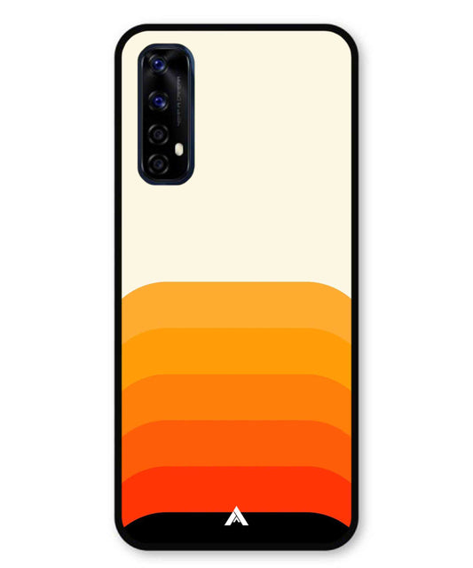 Stripe Pattern 9 Metal Back Cover Phone Case for Realme 7