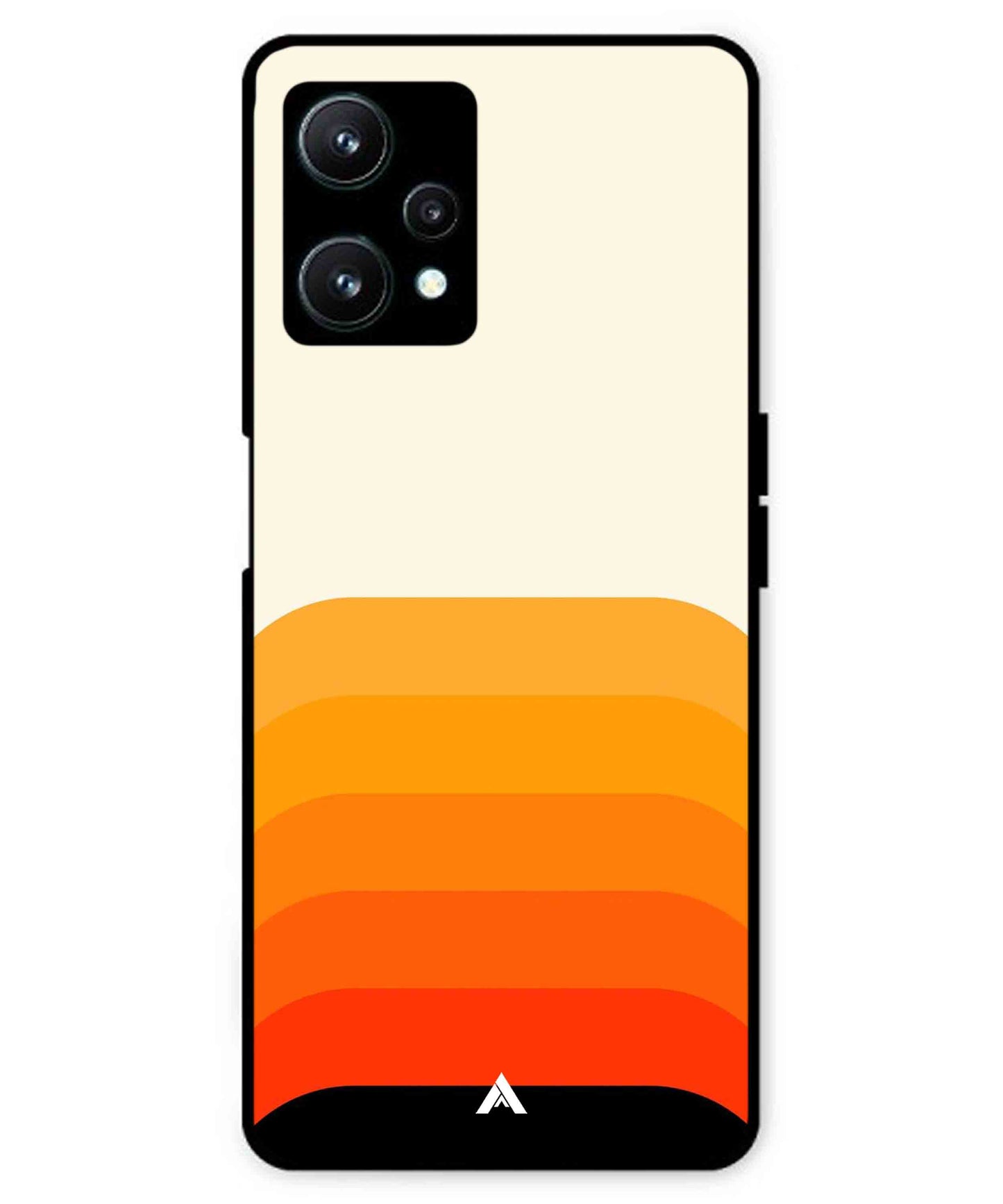 Stripe Pattern 9 Metal Back Cover Phone Case for Realme 9 SE