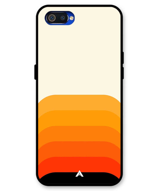 Stripe Pattern 9 Metal Back Cover Phone Case for Realme C2