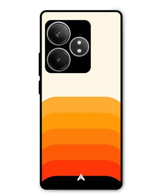 Stripe Pattern 9 Metal Back Cover Phone Case for Realme GT 6T