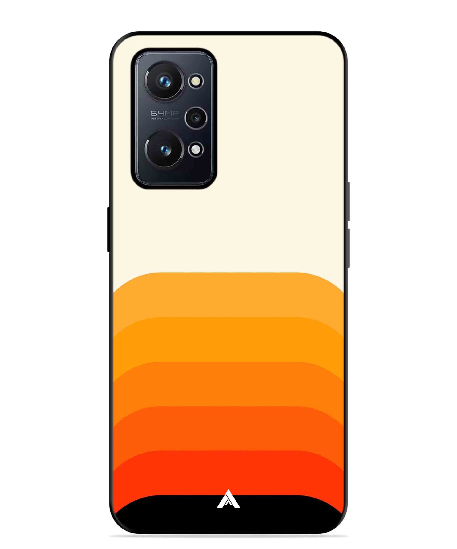 Stripe Pattern 9 Metal Back Cover Phone Case for Realme GT Neo 2