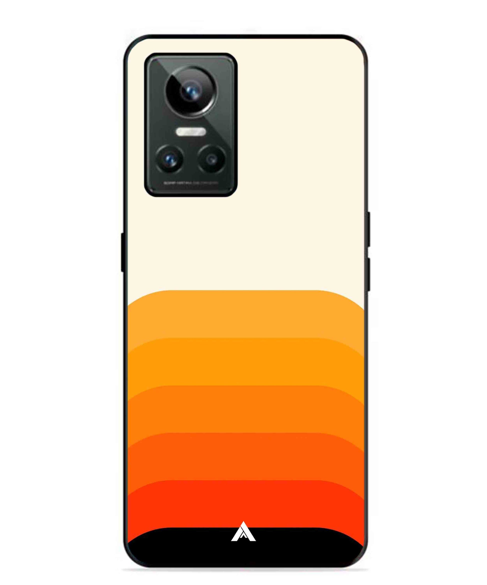 Stripe Pattern 9 Metal Back Cover Phone Case for Realme GT Neo 3