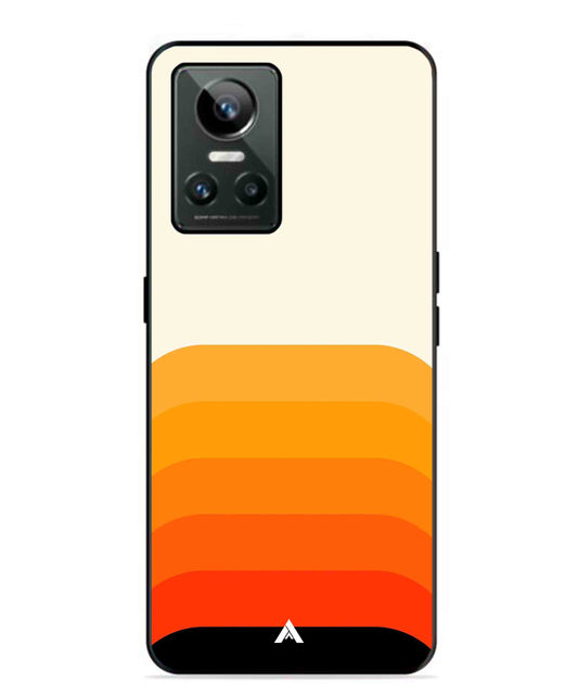 Stripe Pattern 9 Metal Back Cover Phone Case for Realme GT Neo 3
