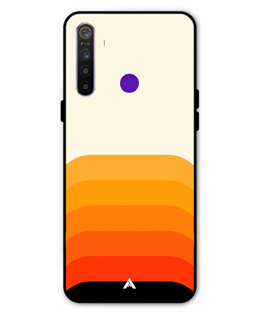 Stripe Pattern 9 Metal Back Cover Phone Case for Realme Narzo 10