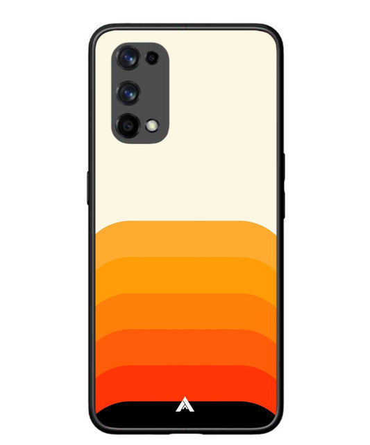 Stripe Pattern 9 Metal Back Cover Phone Case for Realme X7 Pro
