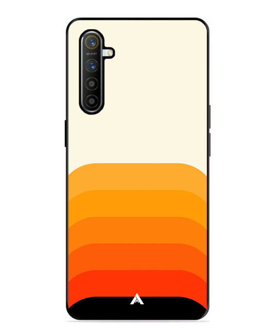 Stripe Pattern 9 Metal Back Cover Phone Case for Realme XT