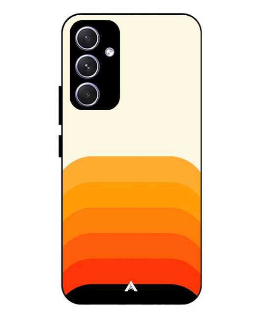 Stripe Pattern 9 Metal Back Cover Phone Case for Samsung Galaxy A55