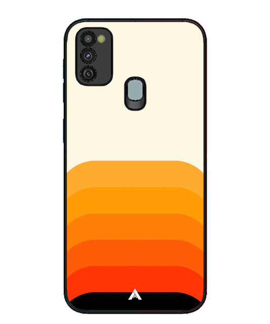 Stripe Pattern 9 Metal Back Cover Phone Case for Samsung Galaxy M30s