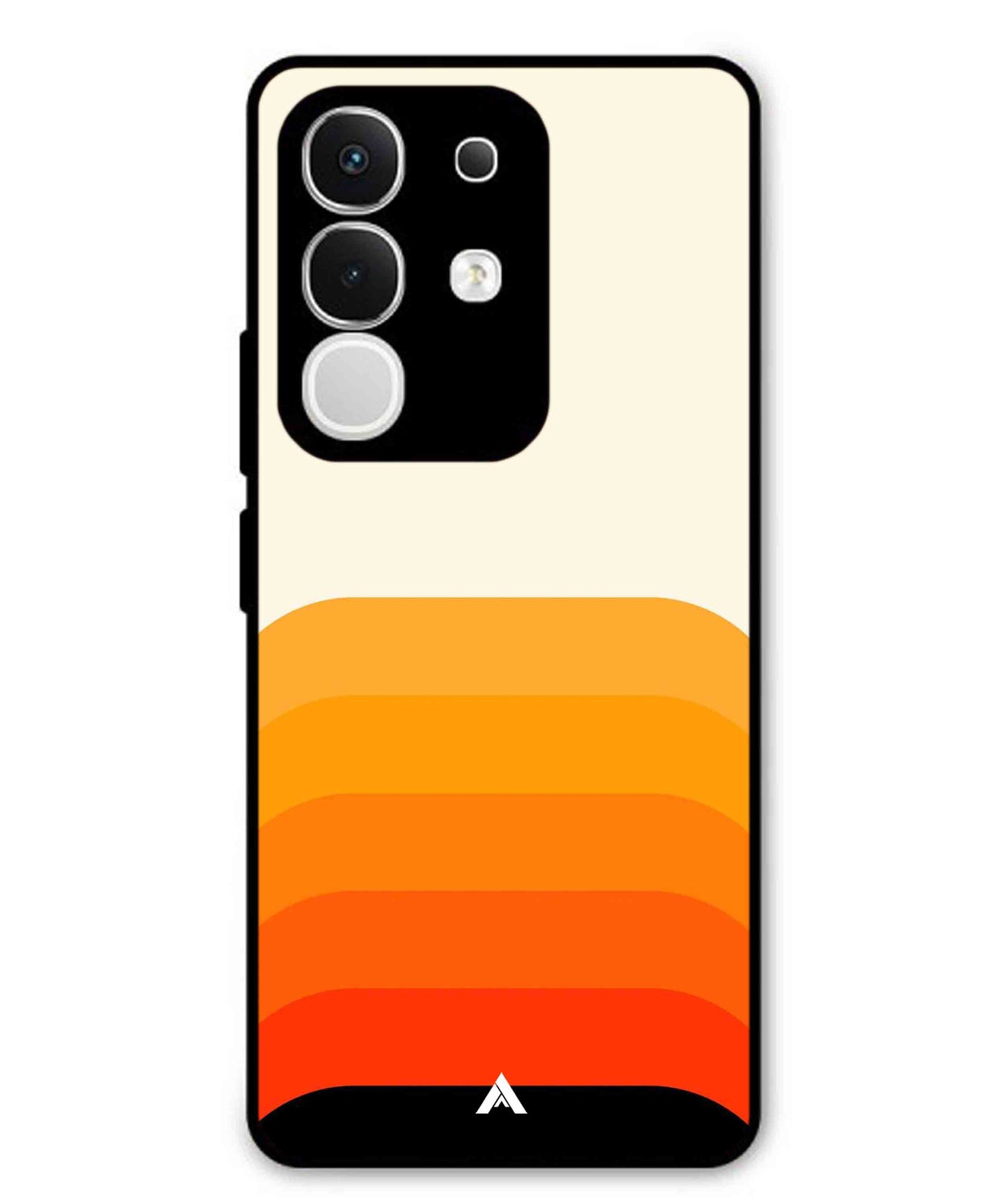 Stripe Pattern 9 Metal Back Cover Phone Case for Vivo T4X