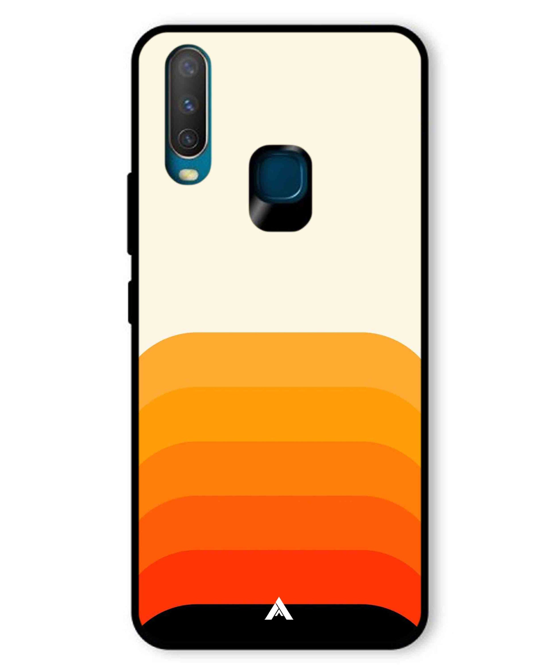 Stripe Pattern 9 Metal Back Cover Phone Case for Vivo Y17